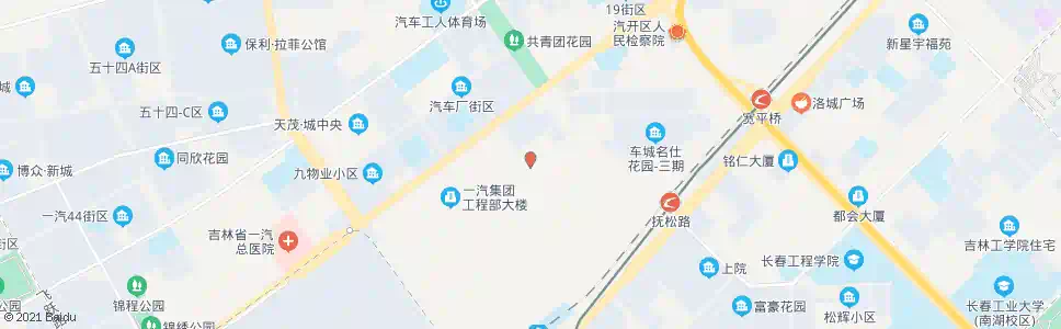 长春一汽五号门_公交站地图_长春公交_妙搜公交查询2025