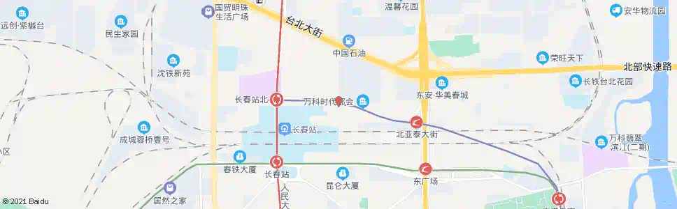 长春九台路(铁北二路)_公交站地图_长春公交_妙搜公交查询2025