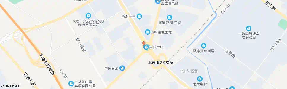 长春大洲广场_公交站地图_长春公交_妙搜公交查询2025