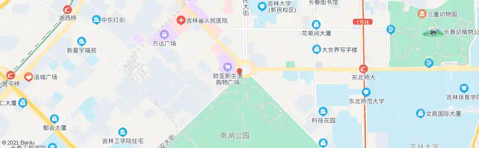长春新民广场东口_公交站地图_长春公交_妙搜公交查询2025