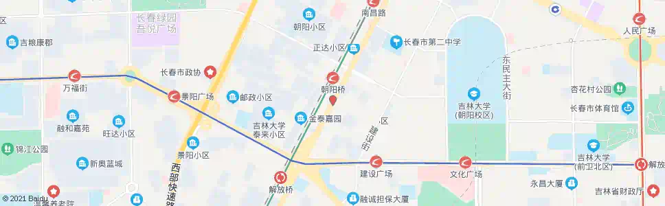 长春安达街_公交站地图_长春公交_妙搜公交查询2025