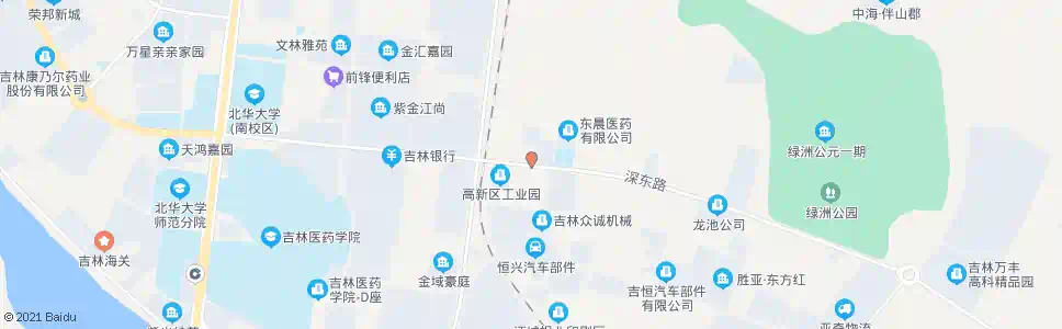 吉林东山街_公交站地图_吉林公交_妙搜公交查询2025
