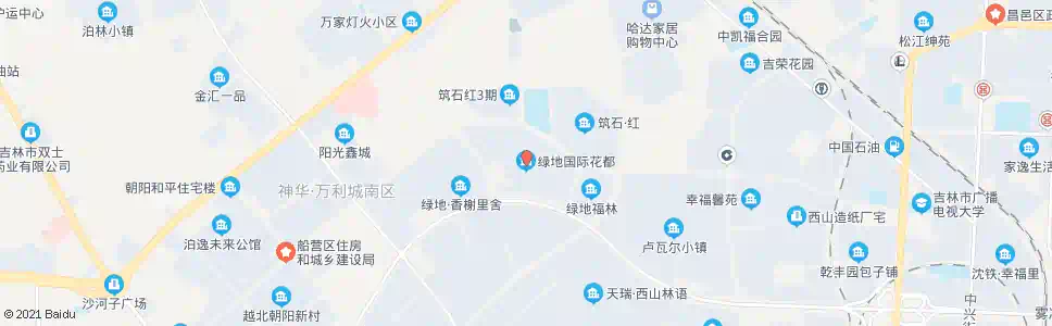 吉林绿地花都_公交站地图_吉林公交_妙搜公交查询2025