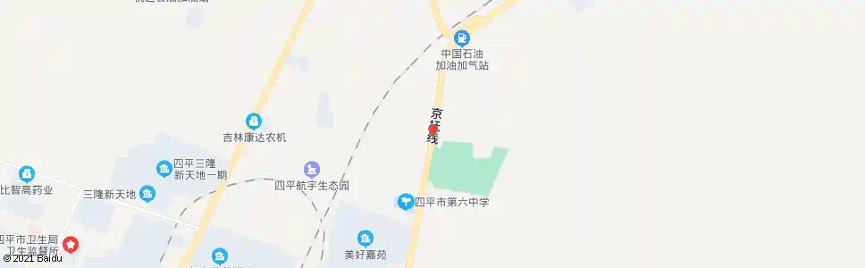 四平北山检查站_公交站地图_四平公交_妙搜公交查询2025
