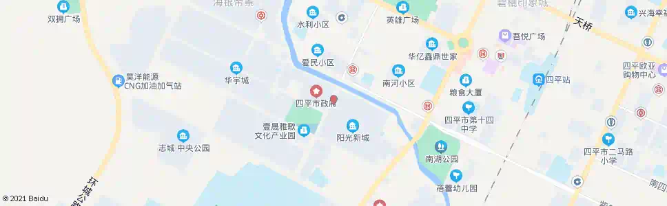 四平市委_公交站地图_四平公交_妙搜公交查询2025