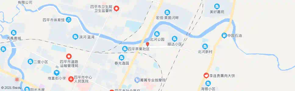 四平建校_公交站地图_四平公交_妙搜公交查询2025