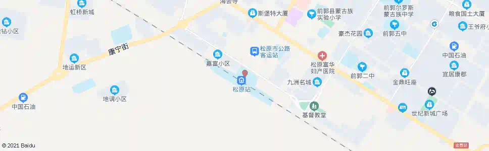松原西门口_公交站地图_松原公交_妙搜公交查询2025