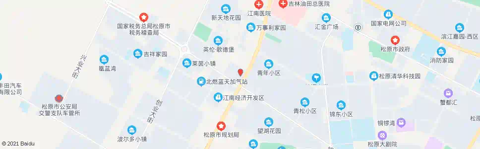 松原江南建材市场_公交站地图_松原公交_妙搜公交查询2025
