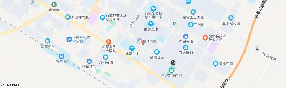 松原锦江之星宾馆_公交站地图_松原公交_妙搜公交查询2025