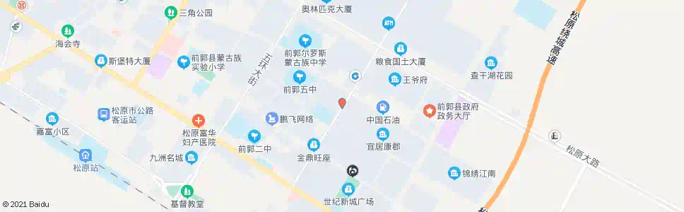 松原前郭政务大厅_公交站地图_松原公交_妙搜公交查询2025