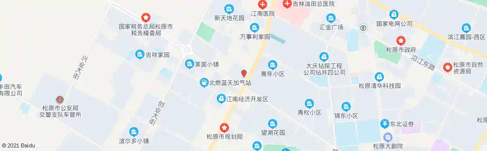 松原江山建材市场_公交站地图_松原公交_妙搜公交查询2025