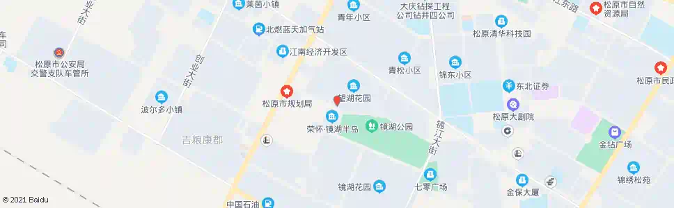 松原望湖花园_公交站地图_松原公交_妙搜公交查询2025