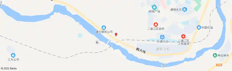 通化二道江桥头_公交站地图_通化公交_妙搜公交查询2025