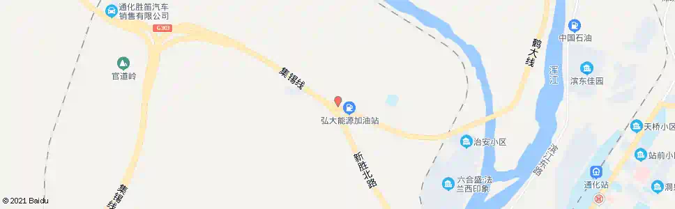 通化加油站_公交站地图_通化公交_妙搜公交查询2025