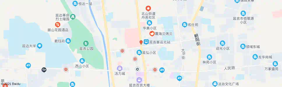 延边延边医院东门_公交站地图_延边公交_妙搜公交查询2025