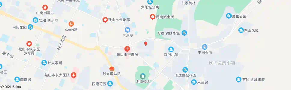 鞍山碧湖园_公交站地图_鞍山公交_妙搜公交查询2025