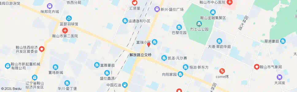 鞍山园林路(工人街)_公交站地图_鞍山公交_妙搜公交查询2025