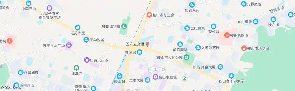 鞍山五一路_公交站地图_鞍山公交_妙搜公交查询2025