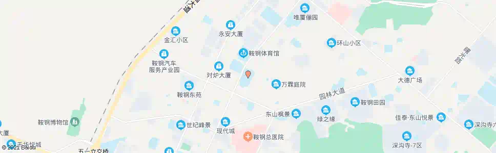 鞍山五中_公交站地图_鞍山公交_妙搜公交查询2025