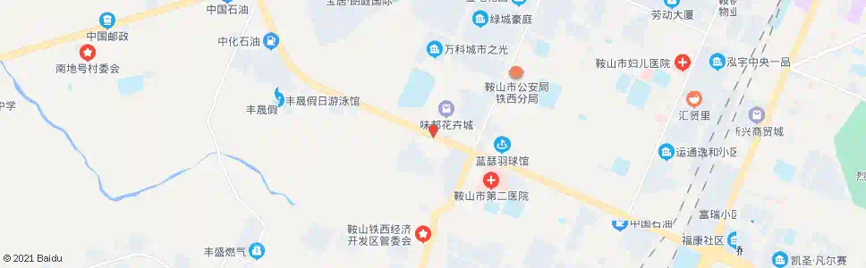 鞍山花卉市场_公交站地图_鞍山公交_妙搜公交查询2025