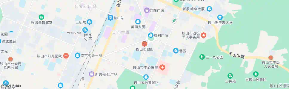 鞍山市政府_公交站地图_鞍山公交_妙搜公交查询2025