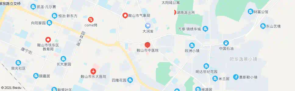 鞍山中医院_公交站地图_鞍山公交_妙搜公交查询2025