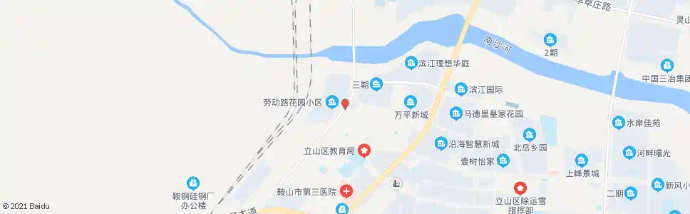 鞍山沙河桥南_公交站地图_鞍山公交_妙搜公交查询2025