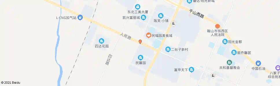 鞍山西二台子_公交站地图_鞍山公交_妙搜公交查询2025