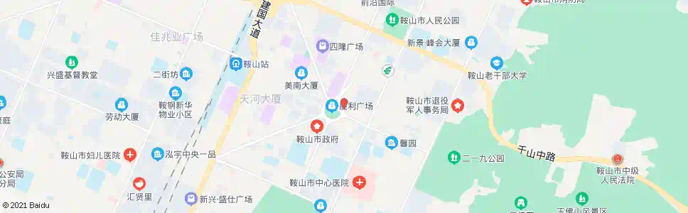 鞍山站前(文化街)_公交站地图_鞍山公交_妙搜公交查询2025
