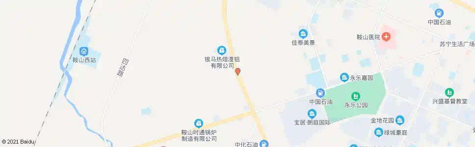 鞍山鞍山市玻璃钢制品厂_公交站地图_鞍山公交_妙搜公交查询2025