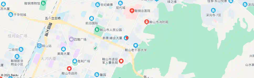 鞍山新华街东口_公交站地图_鞍山公交_妙搜公交查询2025