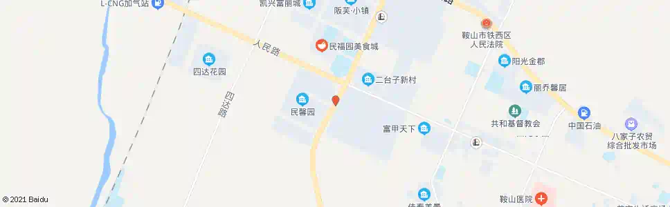 鞍山二台子南_公交站地图_鞍山公交_妙搜公交查询2025