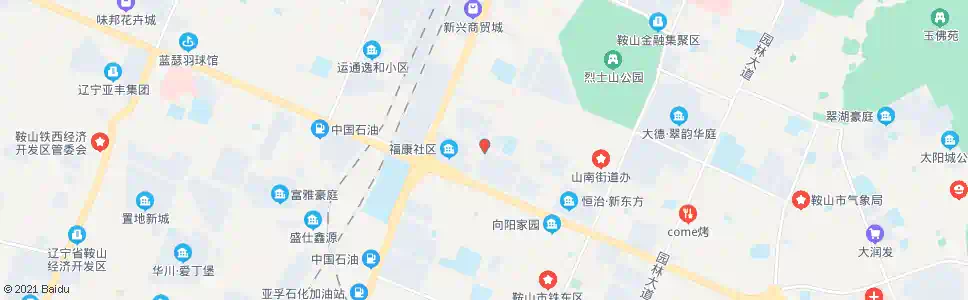 鞍山解放路东_公交站地图_鞍山公交_妙搜公交查询2025