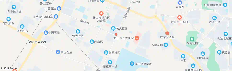 鞍山园林路(康宁街)_公交站地图_鞍山公交_妙搜公交查询2025