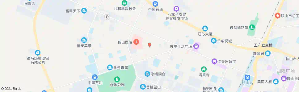 鞍山三中_公交站地图_鞍山公交_妙搜公交查询2025