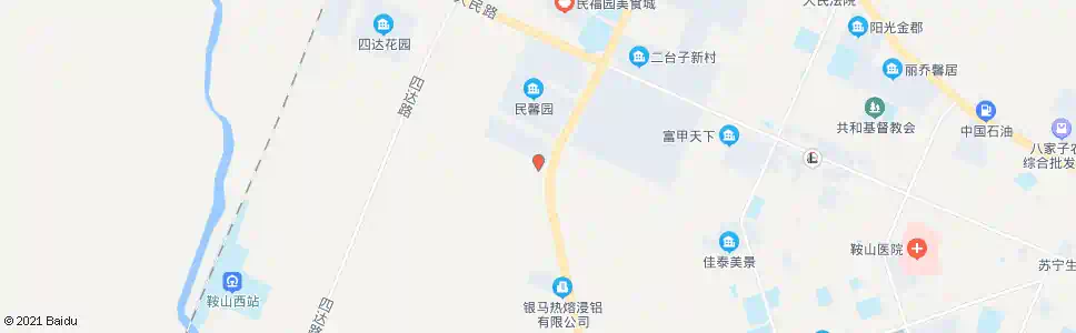 鞍山二台子法院_公交站地图_鞍山公交_妙搜公交查询2025