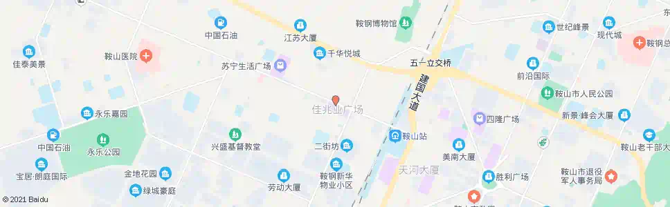 鞍山铁西广场_公交站地图_鞍山公交_妙搜公交查询2025