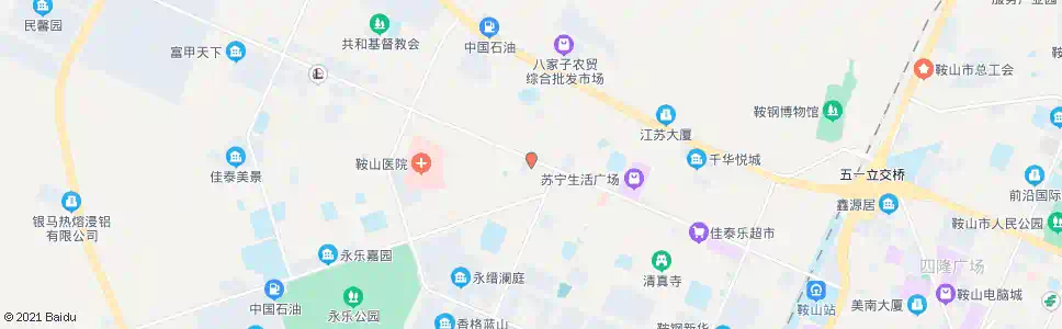 鞍山兴盛广场_公交站地图_鞍山公交_妙搜公交查询2025