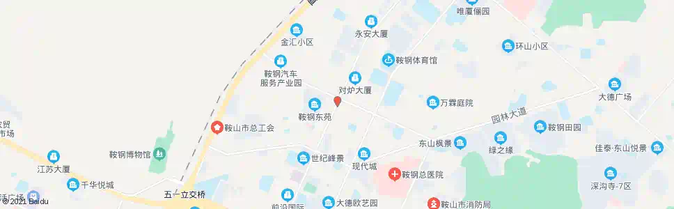 鞍山对炉山_公交站地图_鞍山公交_妙搜公交查询2025