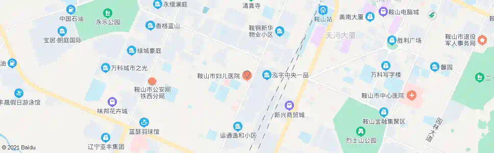 鞍山妇儿医院_公交站地图_鞍山公交_妙搜公交查询2025