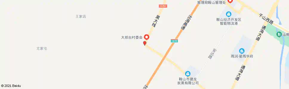 鞍山大郑台_公交站地图_鞍山公交_妙搜公交查询2025