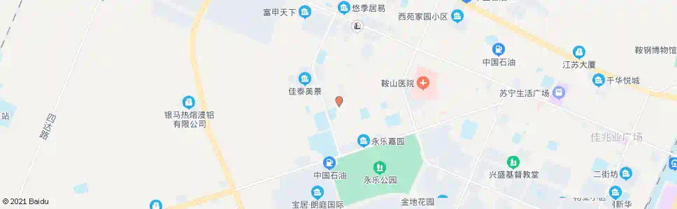 鞍山小西街_公交站地图_鞍山公交_妙搜公交查询2025