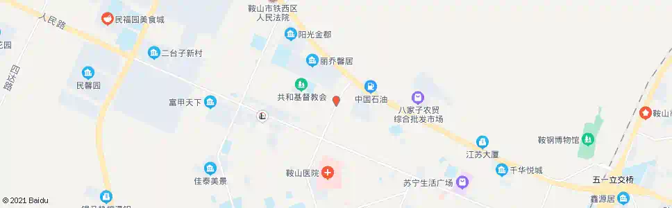 鞍山共和街_公交站地图_鞍山公交_妙搜公交查询2025