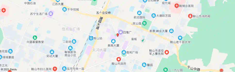 鞍山农业银行_公交站地图_鞍山公交_妙搜公交查询2025