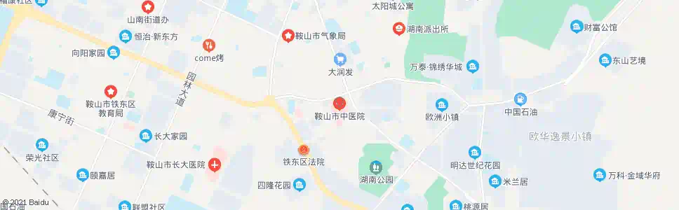 鞍山鞍山市中医院_公交站地图_鞍山公交_妙搜公交查询2025