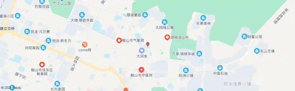 鞍山湖南小学_公交站地图_鞍山公交_妙搜公交查询2025