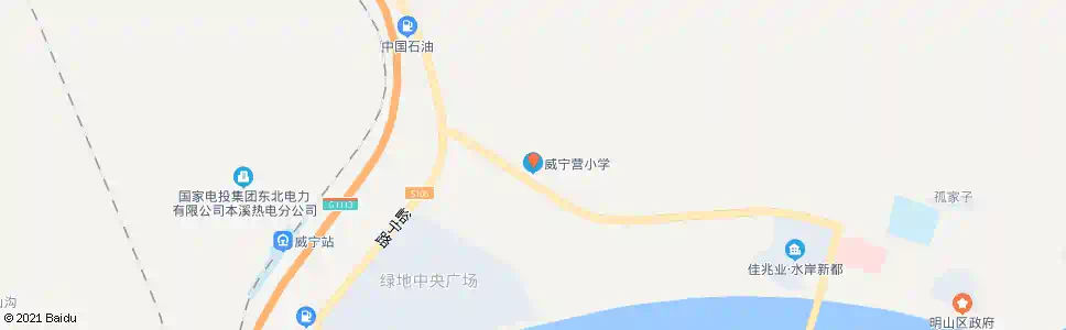 本溪威宁营小学_公交站地图_本溪公交_妙搜公交查询2025