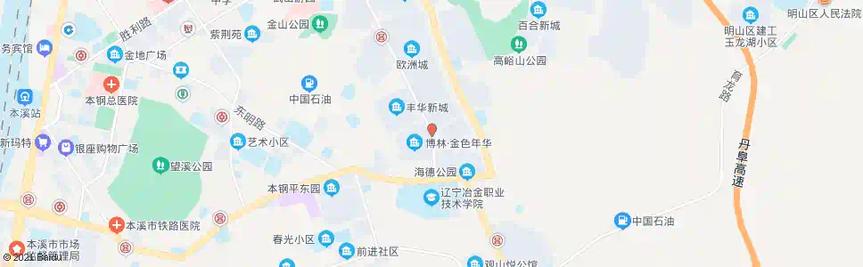 本溪金色年华_公交站地图_本溪公交_妙搜公交查询2025