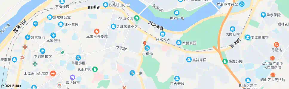 本溪天福苑_公交站地图_本溪公交_妙搜公交查询2025