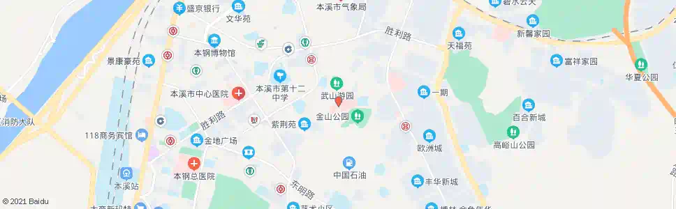本溪金山医院_公交站地图_本溪公交_妙搜公交查询2025